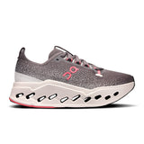 Women's On Cloudsurfer Max road running shoes with breathable upper and cushioned sole, designed for comfortable running.