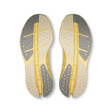 Men's On Cloudsurfer Max road running shoes in black and blue with cushioned soles and lightweight design.