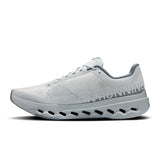 Men's On Cloudsurfer Next road running shoes in black and white with cushioned soles and breathable mesh uppers.