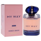 Giorgio Armani My Way Intense 3 oz refillable Eau de Parfum spray, elegant bottle with floral and citrus design