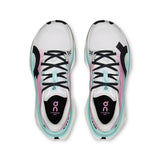 Women's On Cloudboom Max road running shoes with breathable upper and cushioned sole, designed for high-performance running.