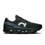 Men's On Cloudmonster 1 active life running shoes with gray and white design, featuring cushioning and breathable mesh upper.
