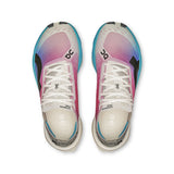 Women's On Cloudboom Strike road running shoes with sleek design and breathable mesh upper, ideal for high-performance running.