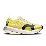 Women's On Cloudboom Strike road running shoes with breathable mesh upper and cushioned sole for comfortable performance.