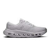 Men's On Cloudrunner 3 road running shoes in black and grey with cushioned soles and breathable mesh upper.