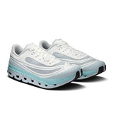 Men's On Cloudflow 5 AD running shoes in black with blue accents, featuring lightweight design and cushioned soles for active lifestyle.