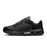 Men's On Cloudzone Moon active life shoes in black and gray, featuring cushioned soles and supportive design for outdoor activities.