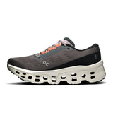 On Cloudmonster 3 women's road running shoes with cushioned soles and breathable mesh uppers, designed for comfort and performance.