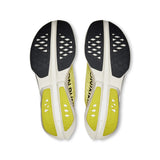 Men's On Cloudboom Strike road running shoes in black with white accents, featuring a sleek design and cushioned sole.