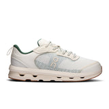 Men's On Cloudzone Moon active life shoes in black and white with cushioned soles and lightweight design, suitable for running and training.