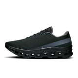 Men's On Cloudmonster 1 running shoes from Active Life collection, featuring black and blue design with cushioned midsole and durable outsole.