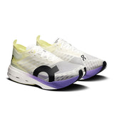 Women's On Cloudboom Strike road running shoe with lightweight design and breathable mesh upper.