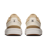 On THE ROGER Advantage women's limited edition Dew and Sand active lifestyle shoes, side view showing sleek design and branding.