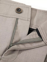 Men's high-waisted wide-leg pleated casual pants by Trendsi, shown in a neutral color, with a relaxed fit and stylish design.