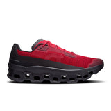 Men's On Cloudmonster Void active life sneakers in black with textured design and cushioned sole, suitable for sports and casual wear.