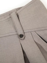Men's high-waisted wide-leg pleated casual pants by Trendsi, shown in a neutral color, with relaxed fit and stylish design.