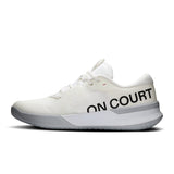 Women's On THE ROGER Pro 3 tennis shoes featuring sleek design and cushioned soles, perfect for performance on the court.