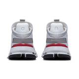 Men's On Cloudnova 2 active life sneakers in black with white accents, showing side view with mesh upper and cushioned sole.