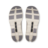 Men's On Cloudmonster 1 active life running shoes with supportive design and breathable mesh upper in black and white.