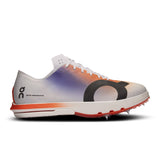 On Cloudspike Citius men's track shoes in black with blue accents, featuring lightweight cushioning and breathable mesh uppers.