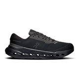 Men's On Cloudrunner 3 Waterproof road running shoes in grey with blue accents, designed for comfort and durability.