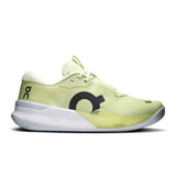 On THE ROGER Pro 3 women's tennis shoes with breathable mesh upper and cushioned midsole for comfort and support.