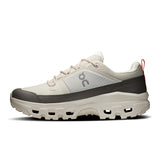 Men's On Cloudrock Low Waterproof hiking shoes, outdoor footwear with waterproof features, suitable for rugged trail adventures.