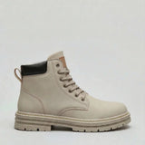 Men’s lace-up walking shoes by Zexov featuring a chunky lug sole and cushioned comfort for everyday support.