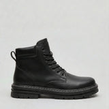 Men’s lace-up walking shoes by Zexov with a chunky lug sole, cushioned comfort, and supportive design for everyday wear.