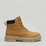 Men’s lace-up walking shoes by Zexov featuring a chunky lug sole and cushioned comfort for everyday support.