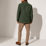 Men’s suede winter coat with stand collar, smart casual jacket by Zexov, shown in a stylish, tailored design.