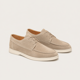 Men’s Zexov suede loafers with a smart casual lace-up design, featuring a sleek, comfortable style for everyday wear.