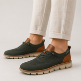 Men’s Zexov lightweight knit walking sneakers with lace-up design, breathable comfort and sporty style.