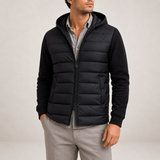 Men's lightweight puffer jacket with hood by Zexov, featuring a slim fit design and quilted insulation for everyday comfort.