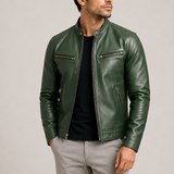 Men’s vintage leather jacket by Zexov featuring classic design, premium leather, and versatile style for everyday wear.