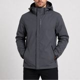 Men's waterproof rain jacket by Zexov, lightweight hooded outdoor coat designed for weather protection and outdoor activities.