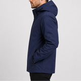 Men's waterproof rain jacket by Zexov with a hood, lightweight outdoor coat shown in a weather-resistant fabric.