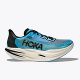 Hoka Cielo X1 2.0 running shoes in sky blue with lightweight design and breathable mesh upper.