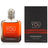 Giorgio Armani Emporio Armani Stronger with You Absolutely Eau De Parfum spray bottle, 100 ml, with elegant perfume design.