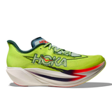 Hoka Cielo X1 3.0 running shoes in neon yuzu and thyme with breathable mesh upper and cushioned sole.