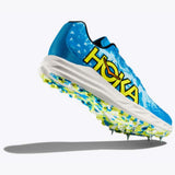 Hoka Crescendo XC trail running shoes with breathable mesh uppers and rugged outsole for outdoor performance