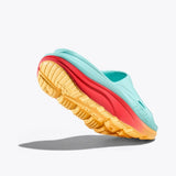 Hoka Ora Recovery Slide 3 shoes in Cloudless Cerise, featuring comfortable open-toe design and cushioned sole for recovery.