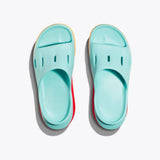 Hoka Ora Recovery Slide 3 shoes in Cloudless Cerise with cushioned footbed and open-toe design, casual slide sandals.