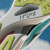 Hoka Cielo X1 2.0 shoes in frost black with a lightweight design and breathable mesh upper, ideal for running and active wear.
