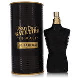Jean Paul Gaultier Le Male Le Parfum bottle for men, 4.2 oz eau de parfum intense spray, with distinctive branding and sleek design
