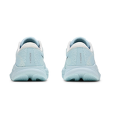 Kids' Hoka Rincon 4 shoes in shimmering blue with breathable mesh and cushioned sole, designed for active children.