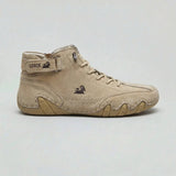Men's waterproof suede high top boots by Zexov featuring cushioned soles and water-resistant design, suitable for outdoor wear.