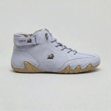 Men's waterproof suede high top boots by Zexov with cushioned soles, featuring a sturdy design and water-resistant upper material.