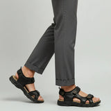Men's Zexov sandals with adjustable Velcro straps and contoured footbed for comfort and support.