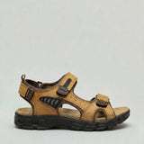 Men's Zexov sandals with adjustable Velcro straps and contoured footbed for comfortable outdoor wear.